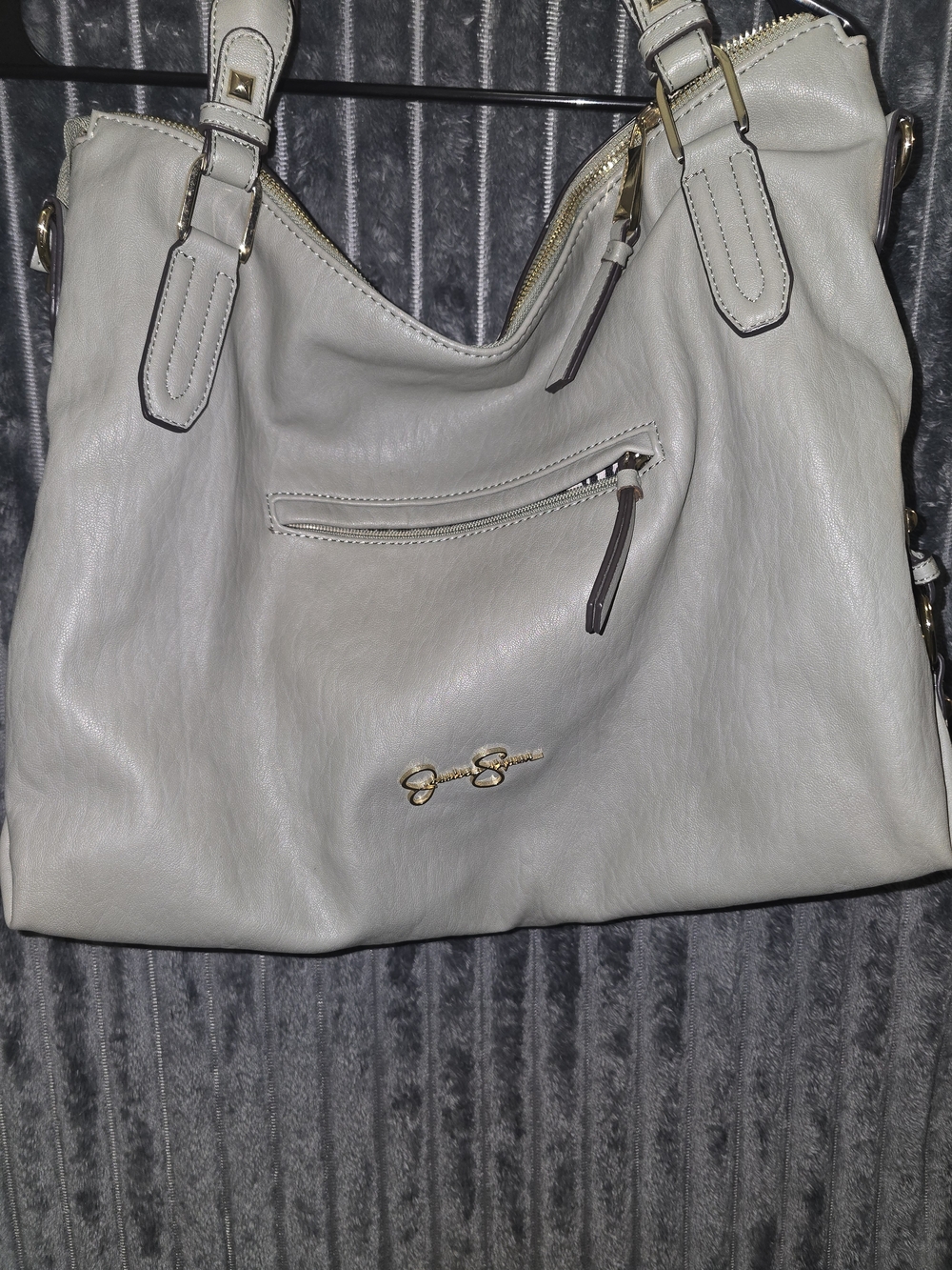Giani Bernini Light Gray Women's Shoulder Tote